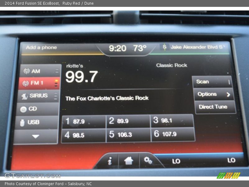 Ruby Red / Dune 2014 Ford Fusion SE EcoBoost