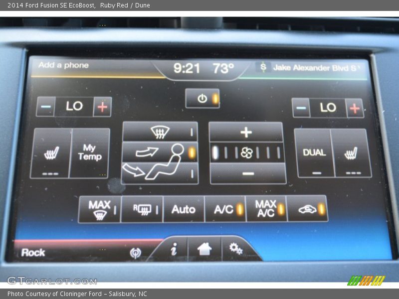 Ruby Red / Dune 2014 Ford Fusion SE EcoBoost