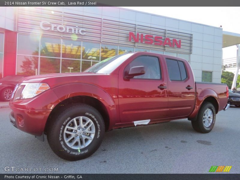 Lava Red / Steel 2014 Nissan Frontier SV Crew Cab