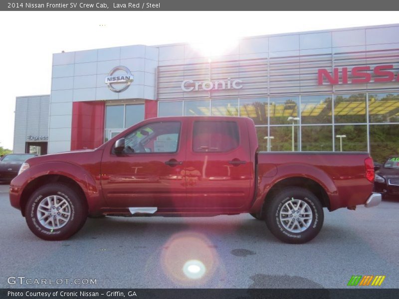 Lava Red / Steel 2014 Nissan Frontier SV Crew Cab