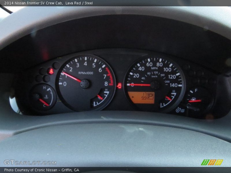 Lava Red / Steel 2014 Nissan Frontier SV Crew Cab