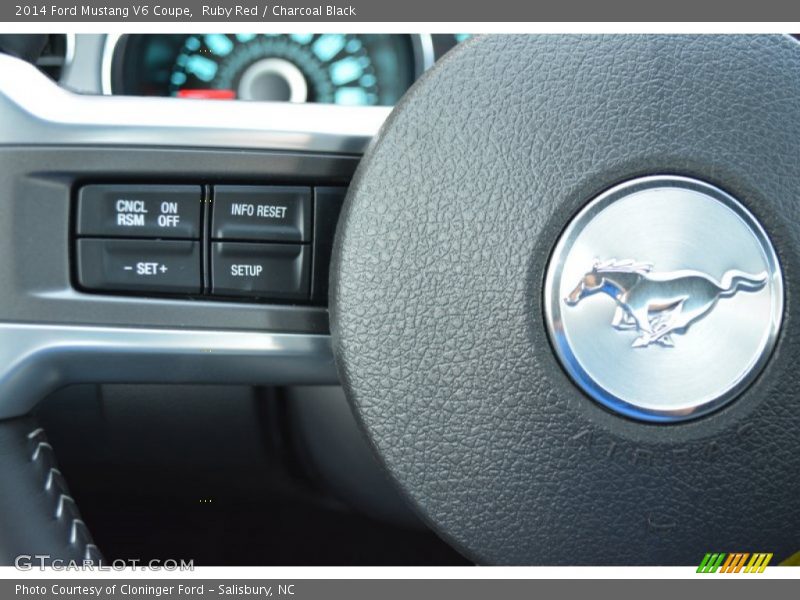 Ruby Red / Charcoal Black 2014 Ford Mustang V6 Coupe