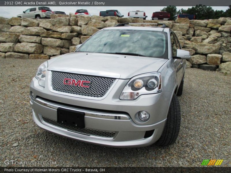 Quicksilver Metallic / Ebony 2012 GMC Acadia Denali AWD