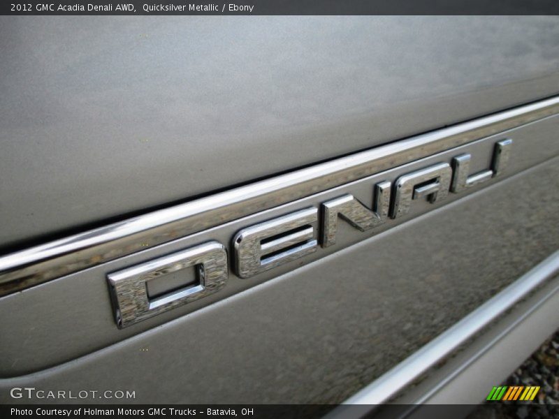 Quicksilver Metallic / Ebony 2012 GMC Acadia Denali AWD