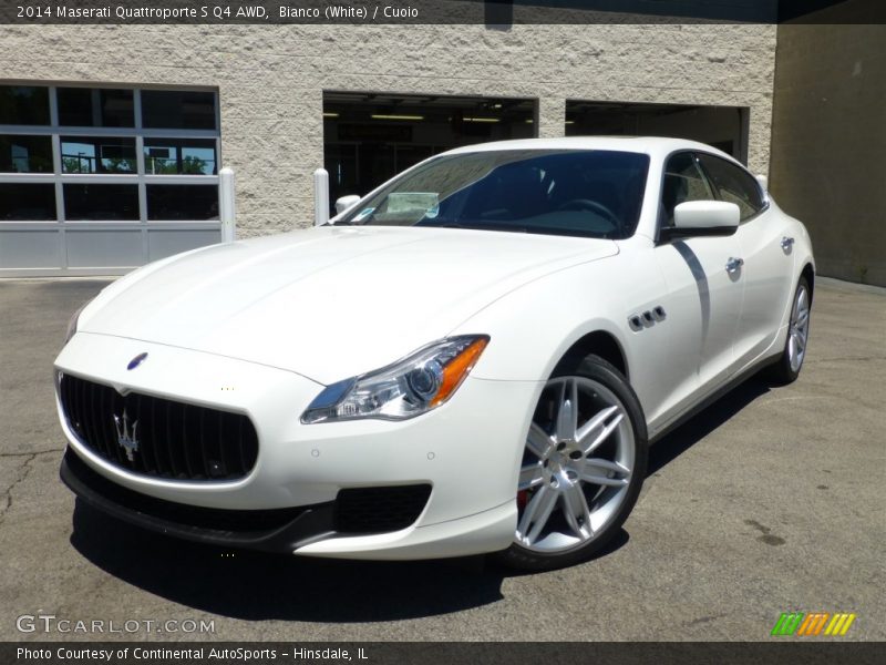 Bianco (White) / Cuoio 2014 Maserati Quattroporte S Q4 AWD