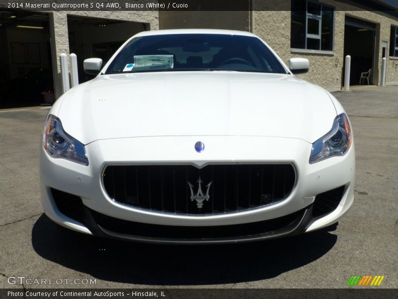 Bianco (White) / Cuoio 2014 Maserati Quattroporte S Q4 AWD