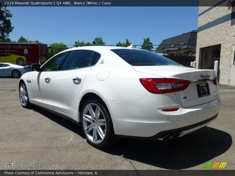 Bianco (White) / Cuoio 2014 Maserati Quattroporte S Q4 AWD