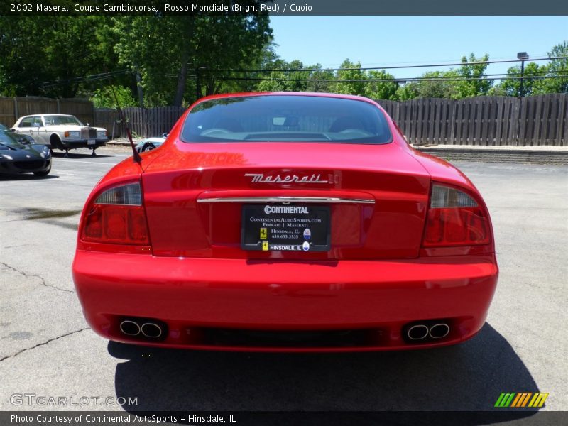 Rosso Mondiale (Bright Red) / Cuoio 2002 Maserati Coupe Cambiocorsa