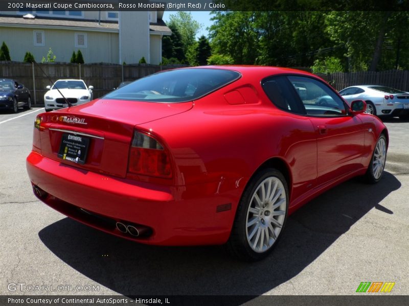 Rosso Mondiale (Bright Red) / Cuoio 2002 Maserati Coupe Cambiocorsa