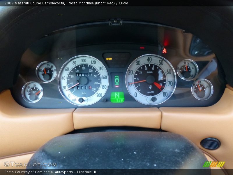  2002 Coupe Cambiocorsa Cambiocorsa Gauges