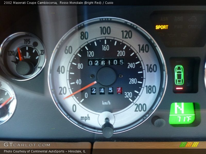  2002 Coupe Cambiocorsa Cambiocorsa Gauges