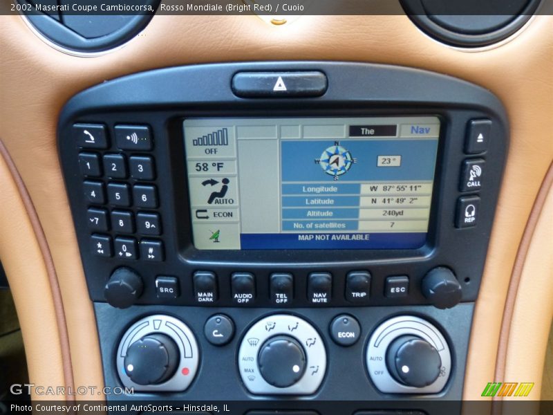 Controls of 2002 Coupe Cambiocorsa