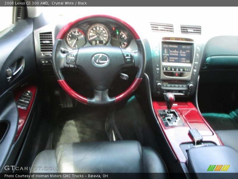 Crystal White / Black 2006 Lexus GS 300 AWD