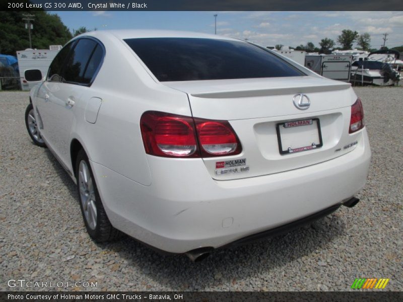 Crystal White / Black 2006 Lexus GS 300 AWD