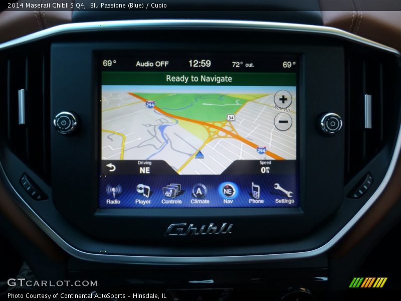 Blu Passione (Blue) / Cuoio 2014 Maserati Ghibli S Q4