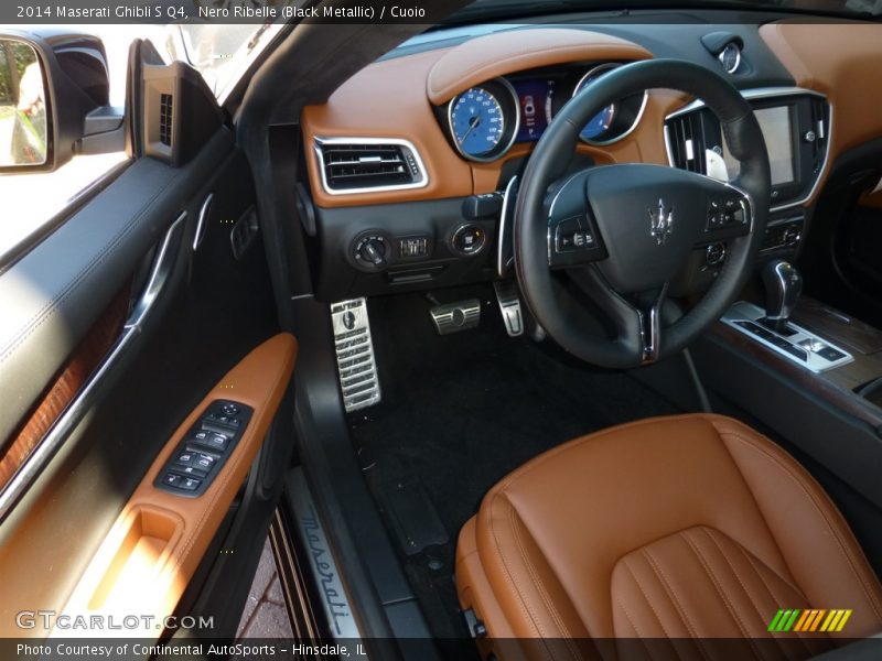 Nero Ribelle (Black Metallic) / Cuoio 2014 Maserati Ghibli S Q4