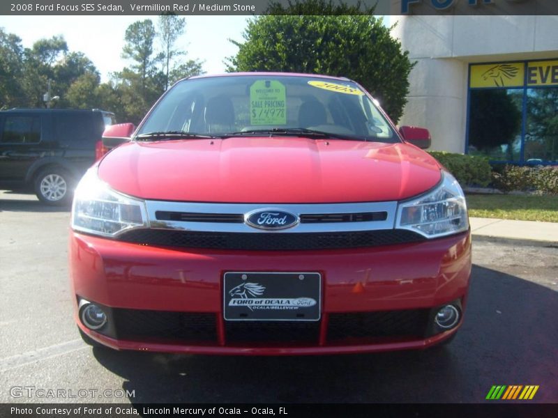Vermillion Red / Medium Stone 2008 Ford Focus SES Sedan