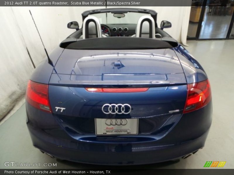 Scuba Blue Metallic / Black/Spectra Silver 2012 Audi TT 2.0T quattro Roadster