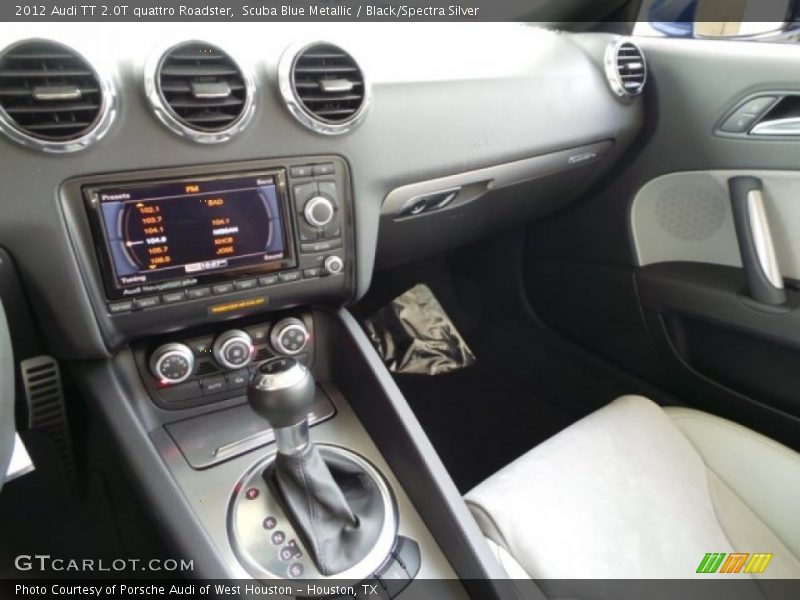 Scuba Blue Metallic / Black/Spectra Silver 2012 Audi TT 2.0T quattro Roadster