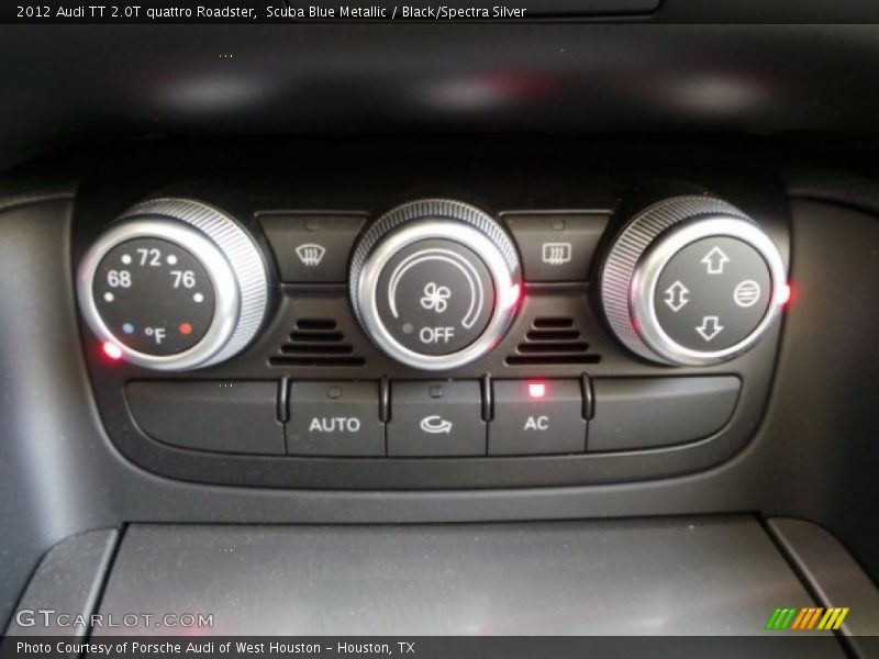 Controls of 2012 TT 2.0T quattro Roadster