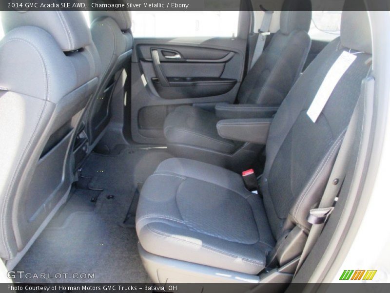 Champagne Silver Metallic / Ebony 2014 GMC Acadia SLE AWD