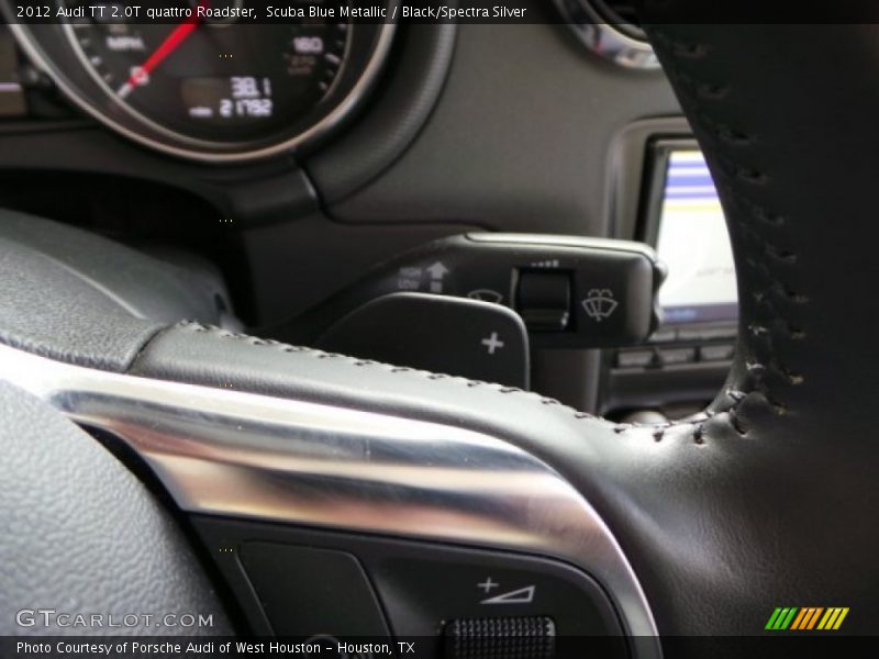Scuba Blue Metallic / Black/Spectra Silver 2012 Audi TT 2.0T quattro Roadster