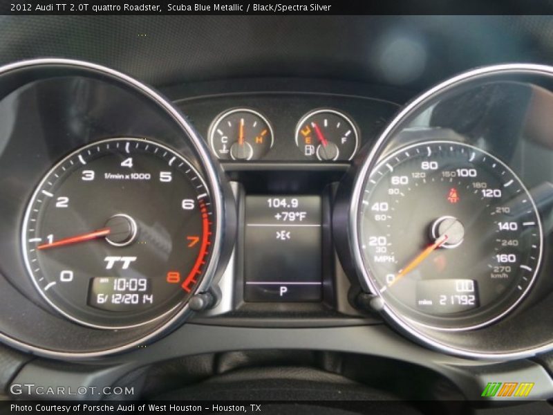  2012 TT 2.0T quattro Roadster 2.0T quattro Roadster Gauges