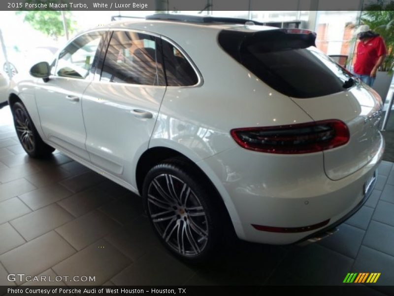 White / Luxor Beige 2015 Porsche Macan Turbo