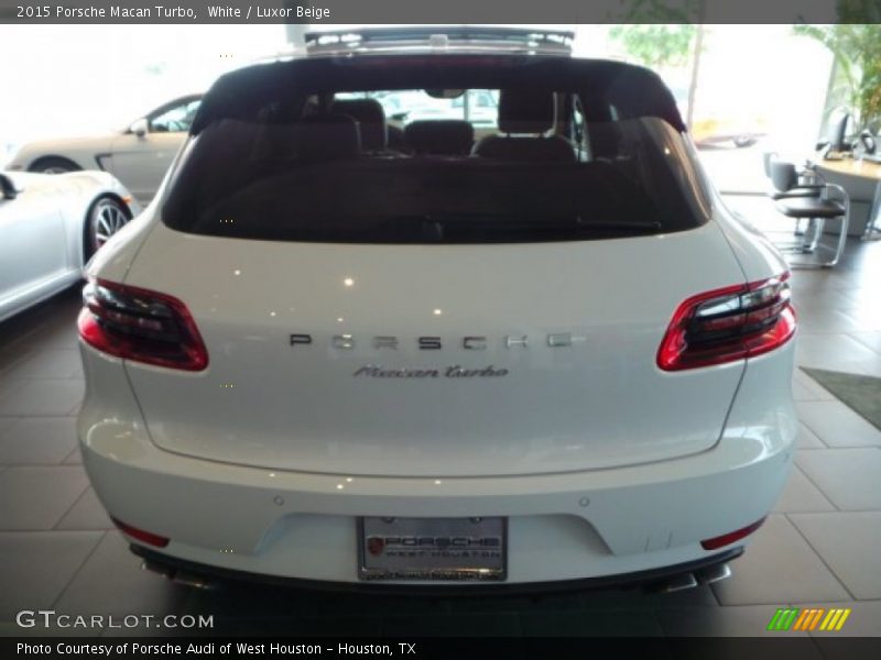 White / Luxor Beige 2015 Porsche Macan Turbo