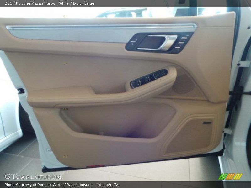 White / Luxor Beige 2015 Porsche Macan Turbo