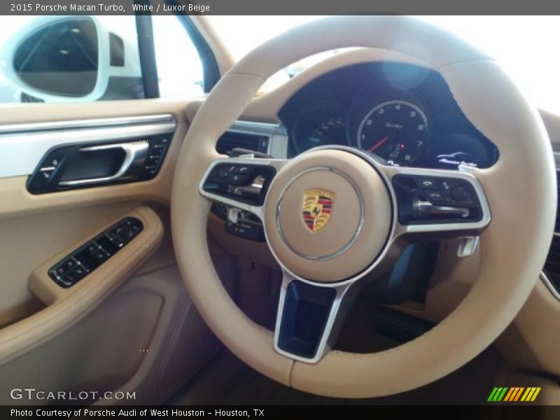 White / Luxor Beige 2015 Porsche Macan Turbo