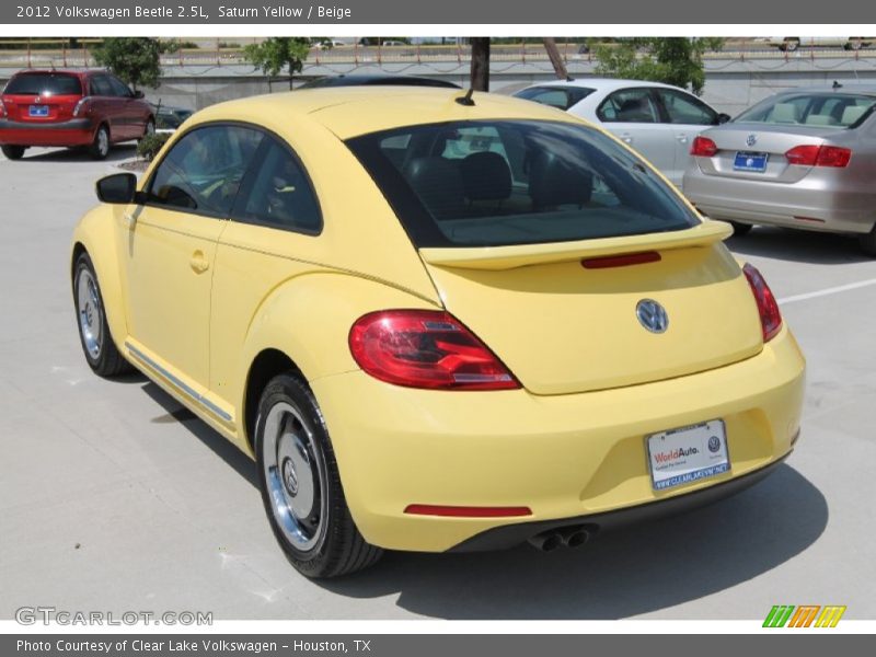 Saturn Yellow / Beige 2012 Volkswagen Beetle 2.5L