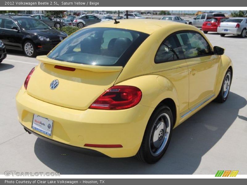 Saturn Yellow / Beige 2012 Volkswagen Beetle 2.5L