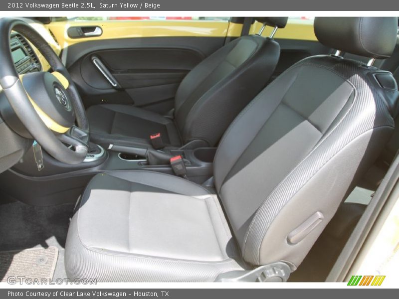 Saturn Yellow / Beige 2012 Volkswagen Beetle 2.5L