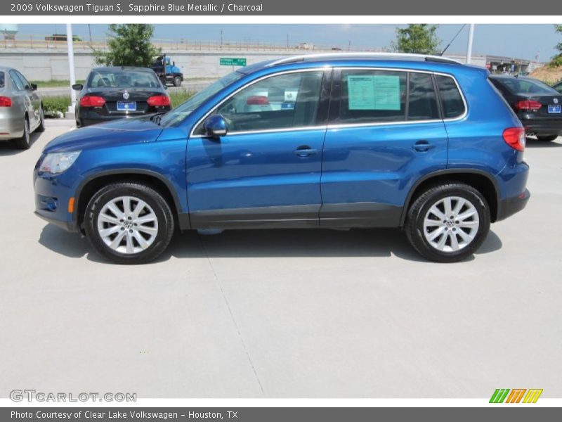 Sapphire Blue Metallic / Charcoal 2009 Volkswagen Tiguan S
