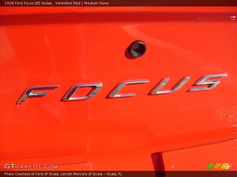 Vermillion Red / Medium Stone 2008 Ford Focus SES Sedan