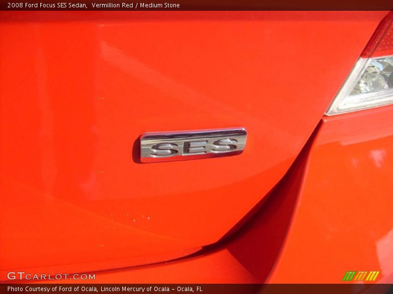 Vermillion Red / Medium Stone 2008 Ford Focus SES Sedan