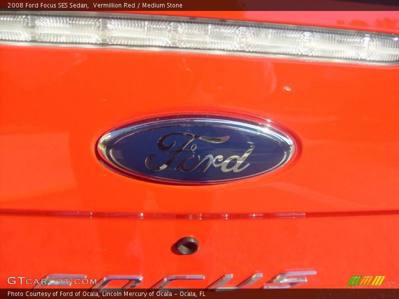 Vermillion Red / Medium Stone 2008 Ford Focus SES Sedan