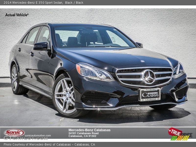 Black / Black 2014 Mercedes-Benz E 350 Sport Sedan