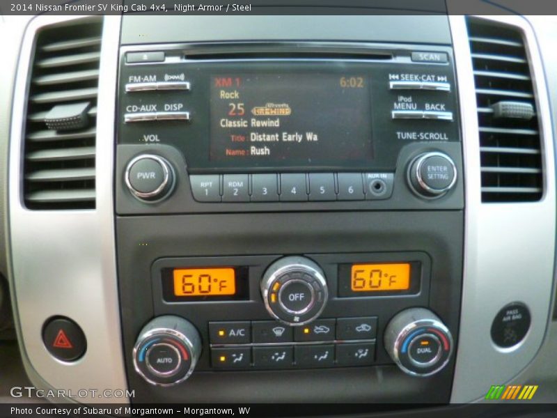Controls of 2014 Frontier SV King Cab 4x4