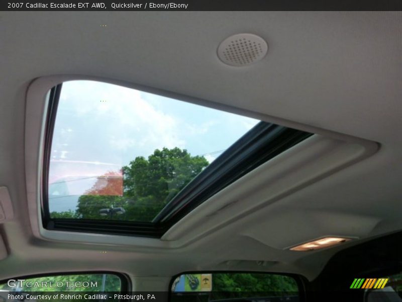 Quicksilver / Ebony/Ebony 2007 Cadillac Escalade EXT AWD