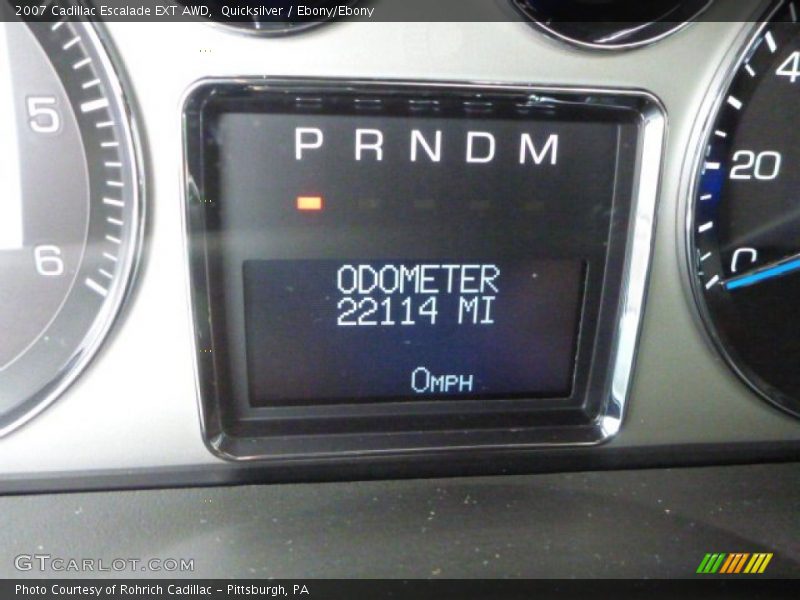 Quicksilver / Ebony/Ebony 2007 Cadillac Escalade EXT AWD