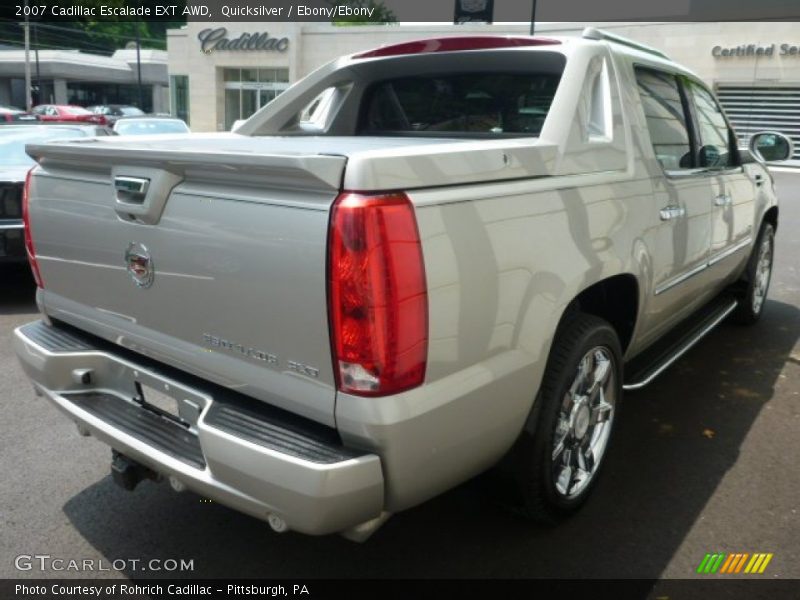Quicksilver / Ebony/Ebony 2007 Cadillac Escalade EXT AWD
