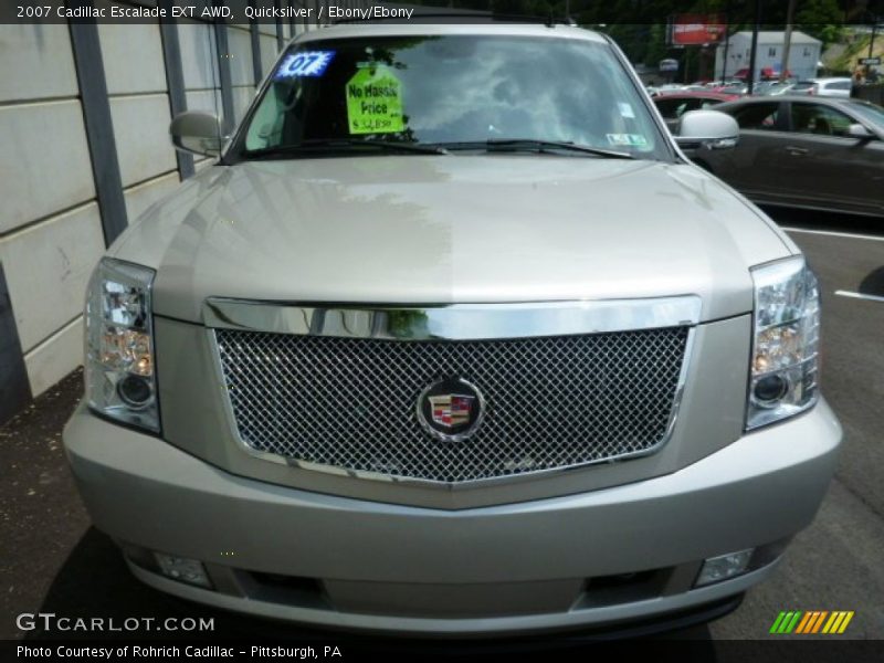 Quicksilver / Ebony/Ebony 2007 Cadillac Escalade EXT AWD