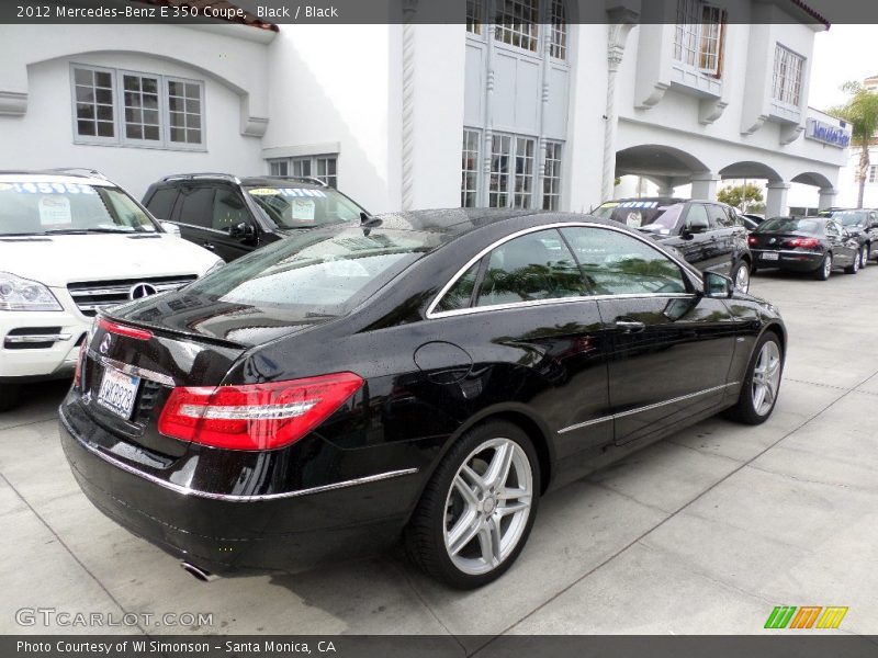 Black / Black 2012 Mercedes-Benz E 350 Coupe