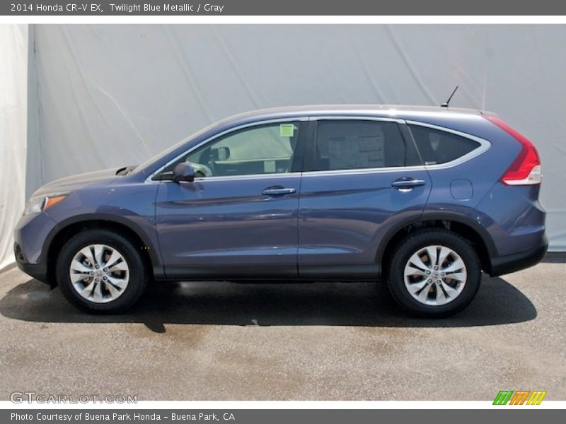 Twilight Blue Metallic / Gray 2014 Honda CR-V EX