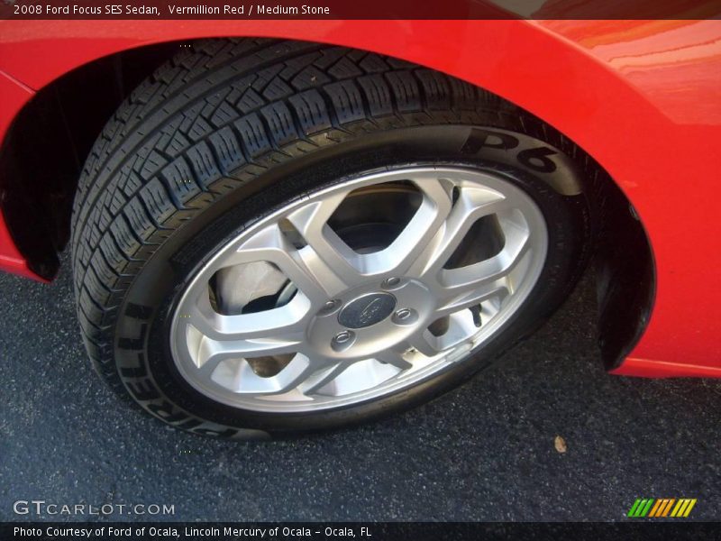 Vermillion Red / Medium Stone 2008 Ford Focus SES Sedan