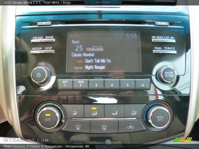 Controls of 2015 Altima 2.5 S