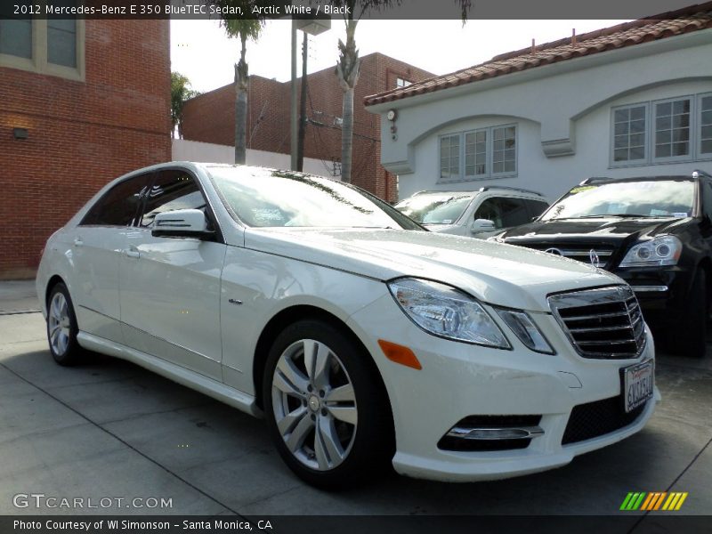 Arctic White / Black 2012 Mercedes-Benz E 350 BlueTEC Sedan