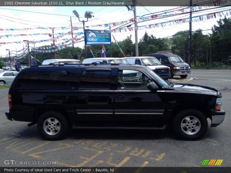 Onyx Black / Medium Gray/Neutral 2002 Chevrolet Suburban 1500 LS